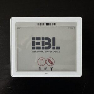 label electronic buffet label 4,3